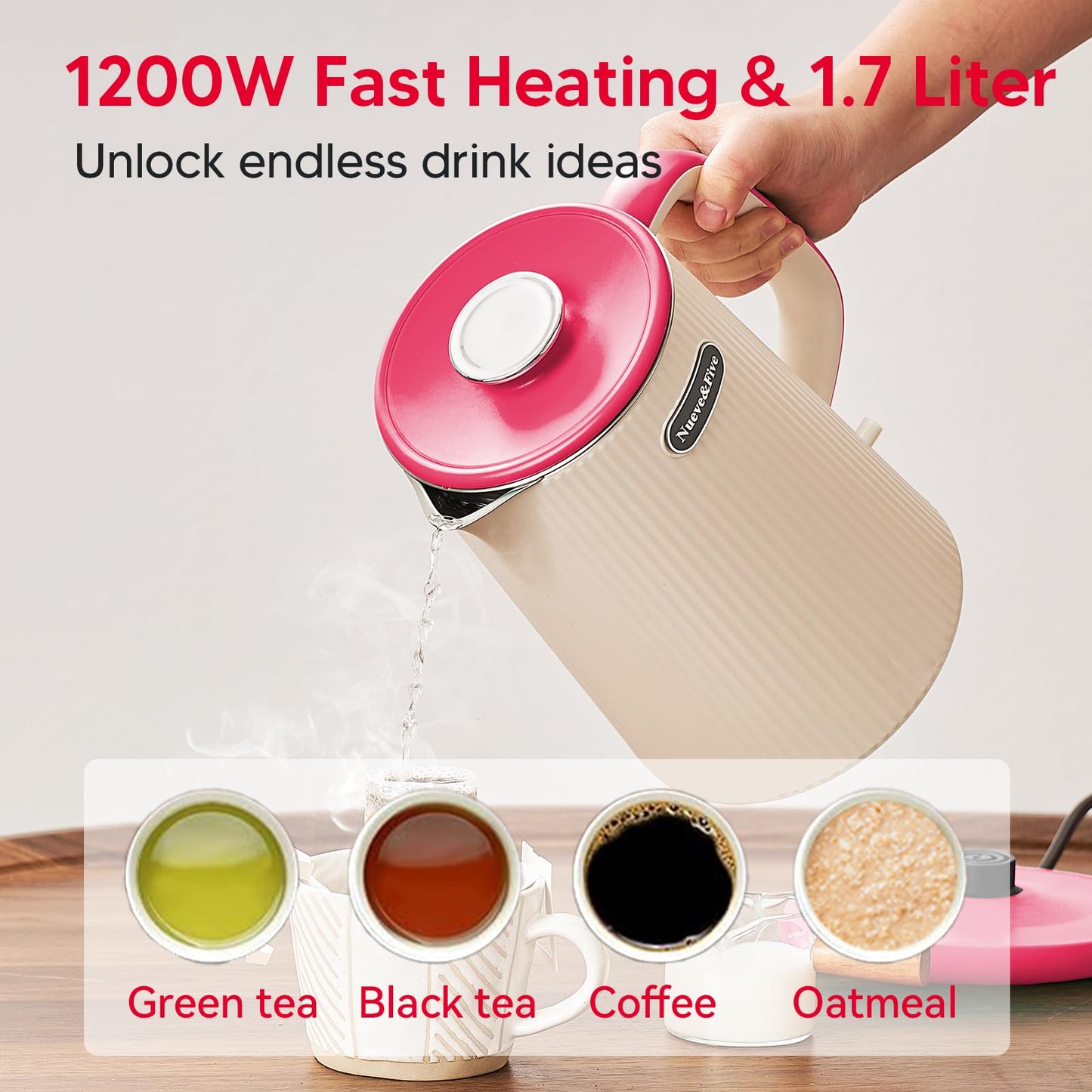 1.7L Electric Kettle – Nueve\&Five