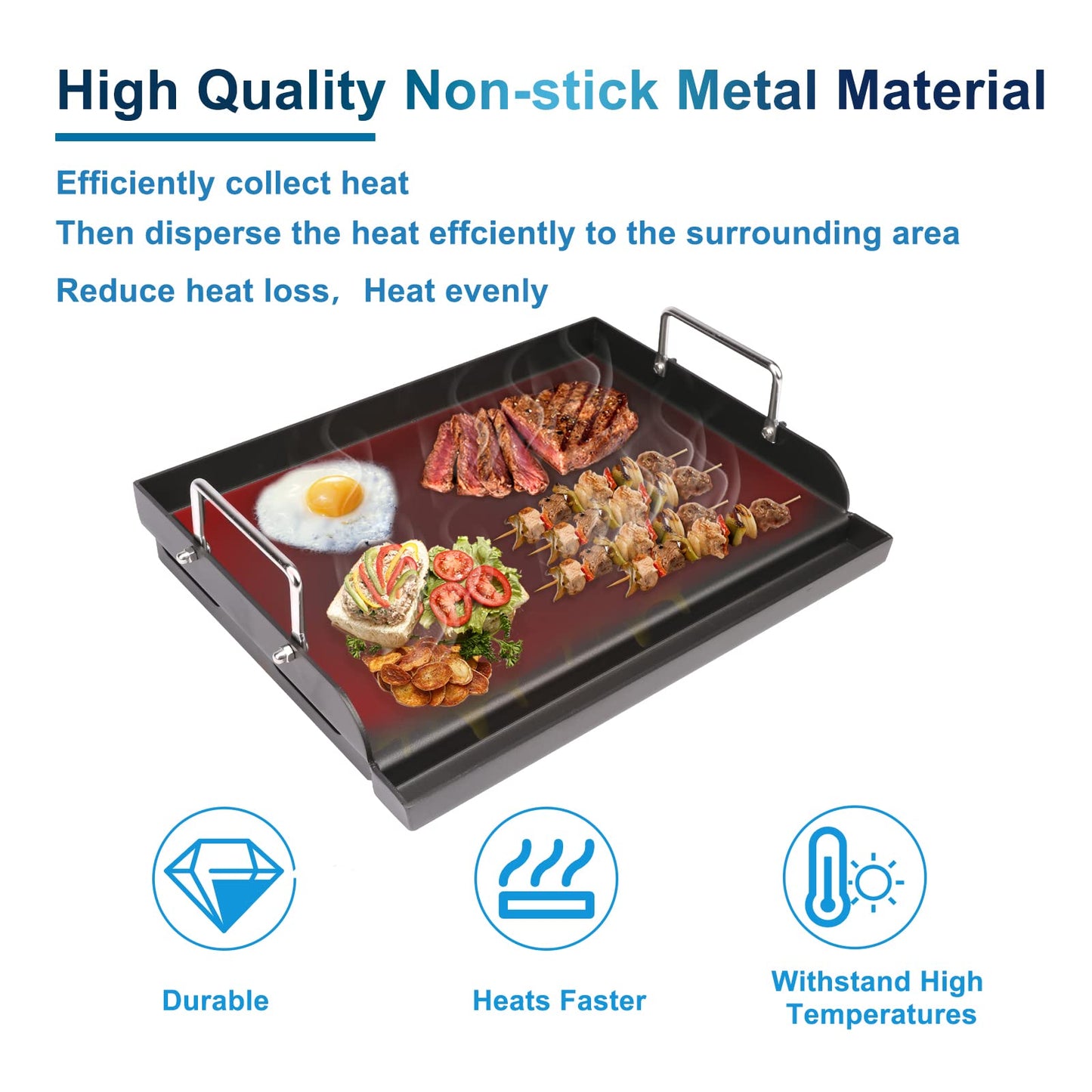Cast Iron Nanoceramic Grill Griddle