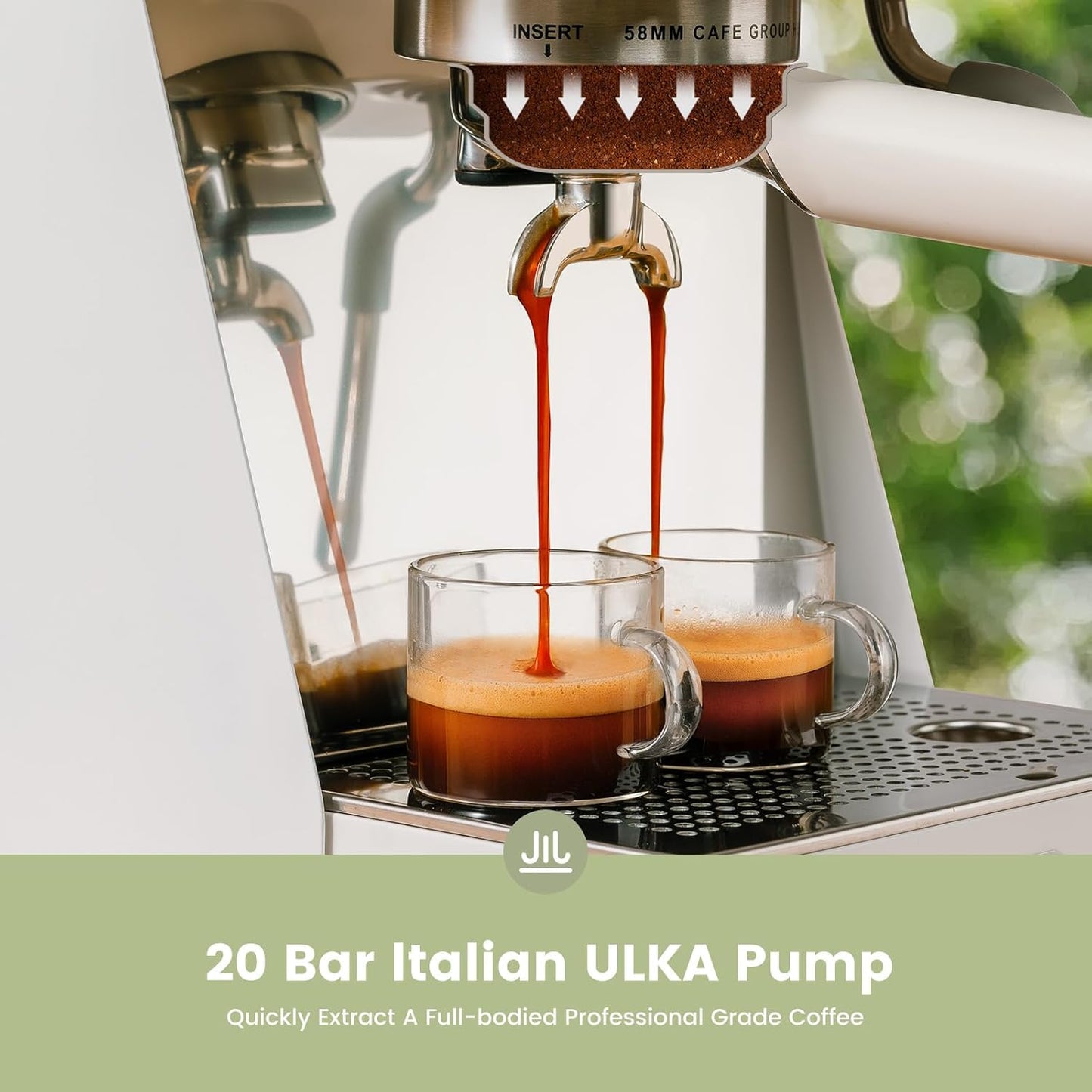 Gevi Espresso Machine – White