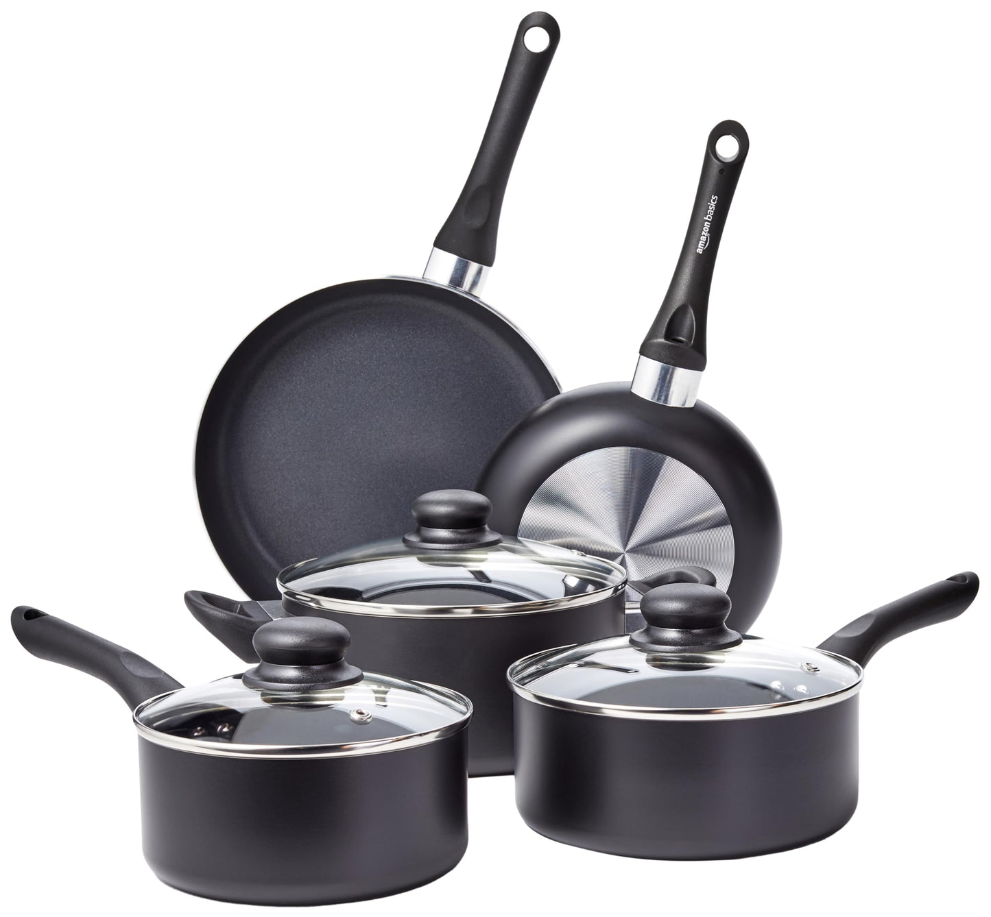 Amazon Basics 3-Pc Nonstick Pan Set