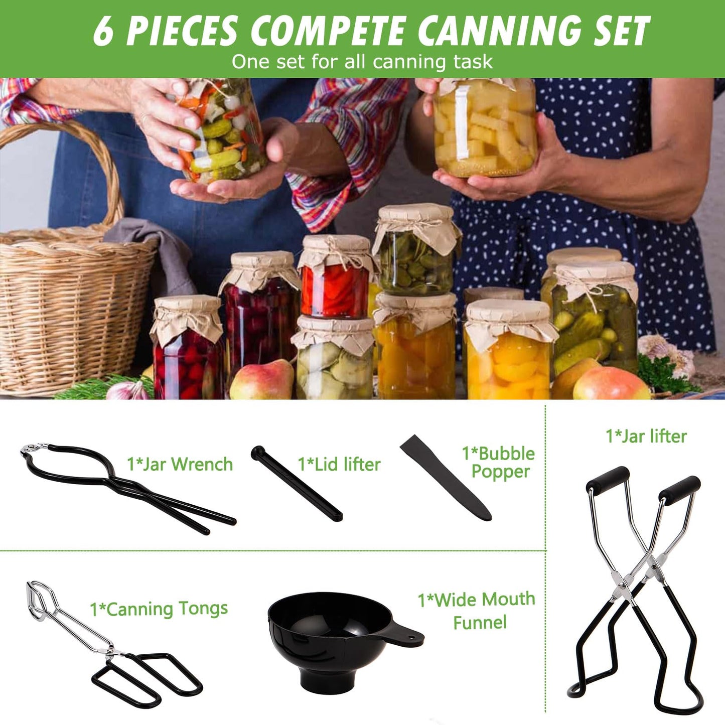 21.5 Qt Canning Kit with 7 Jars