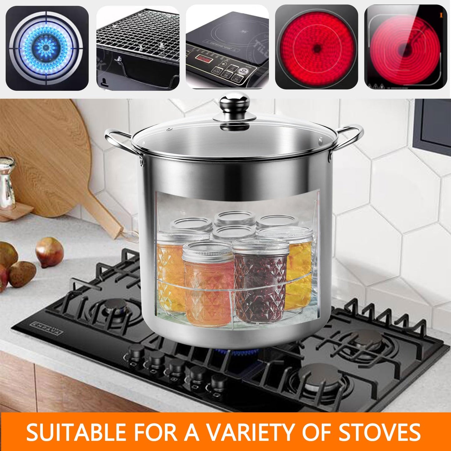 21.5 Qt Canning Kit with 7 Jars