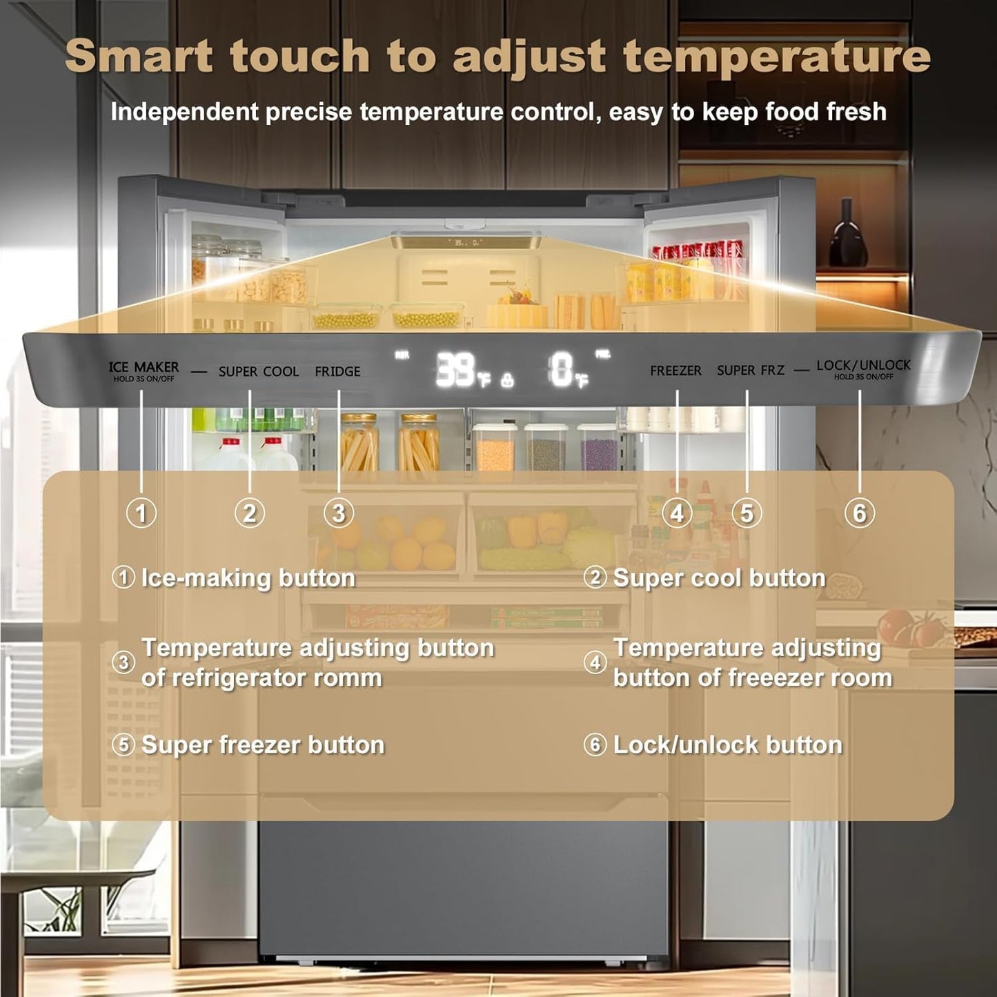 22.5 Cu.Ft. French Door Fridge