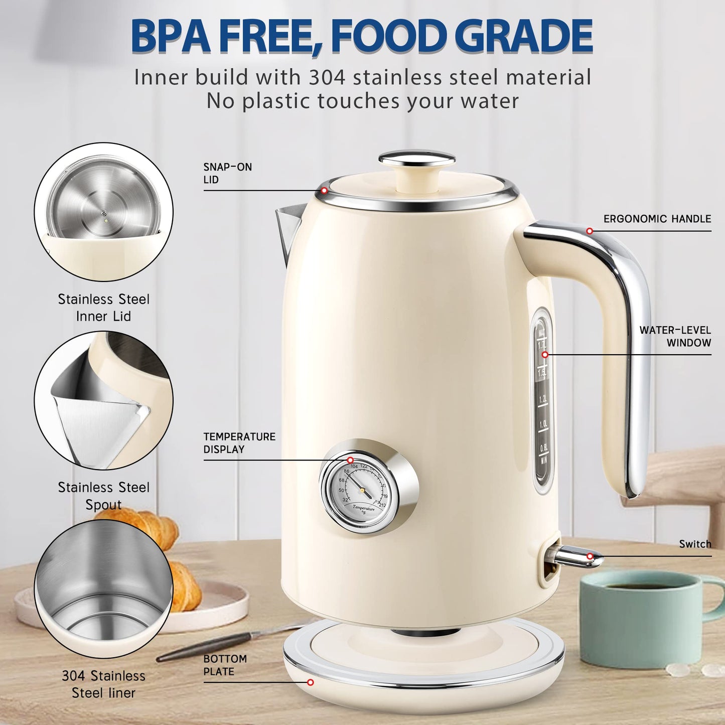 1.7L Electric Kettle – PUKOMC