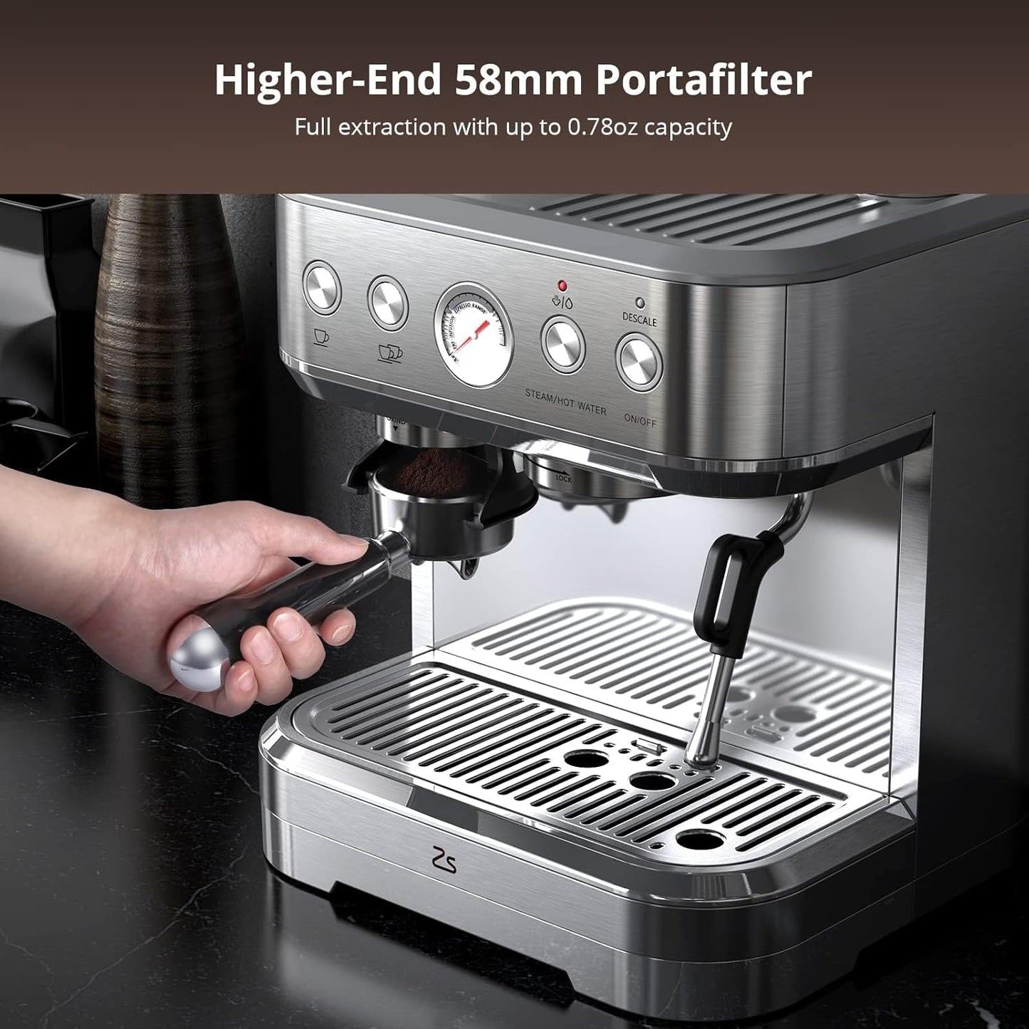 20-Bar Semi-Automatic Espresso Machine