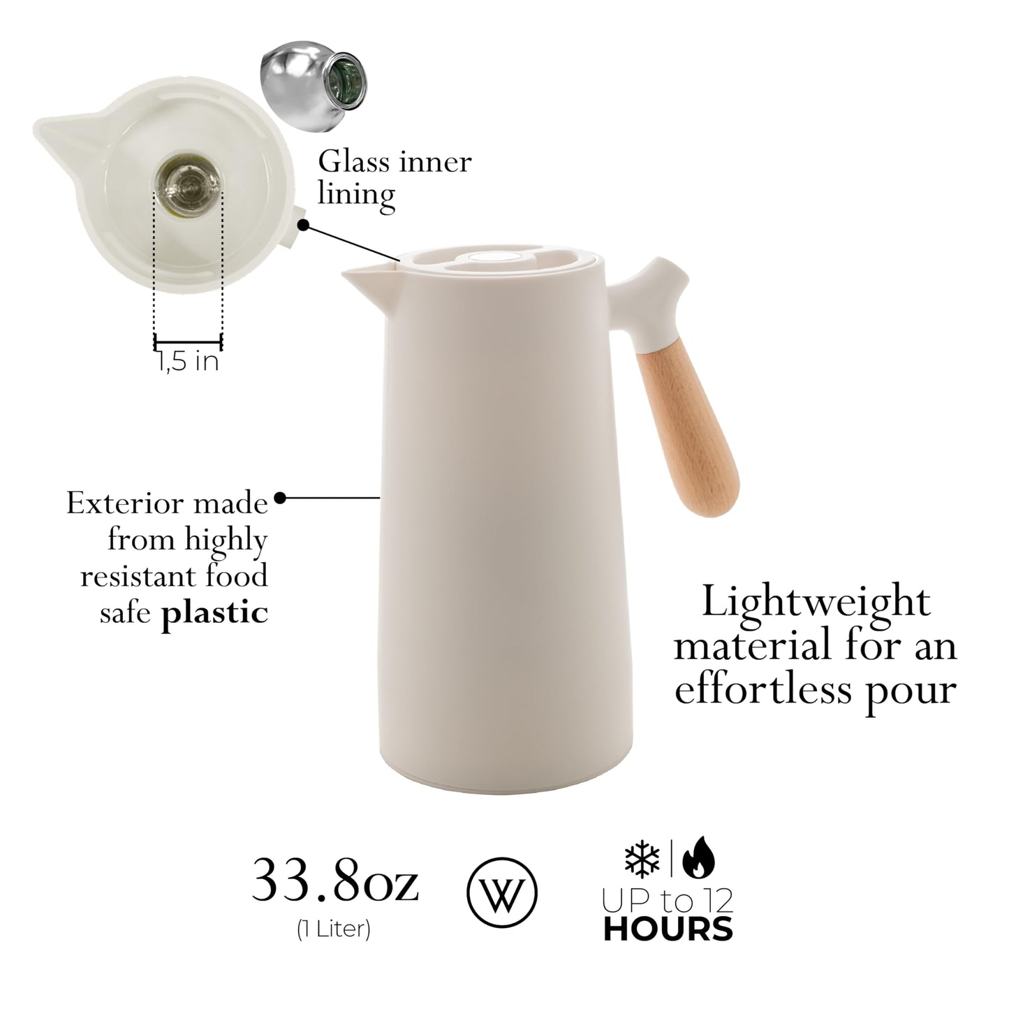 WOLFF 34oz Carafe – Black