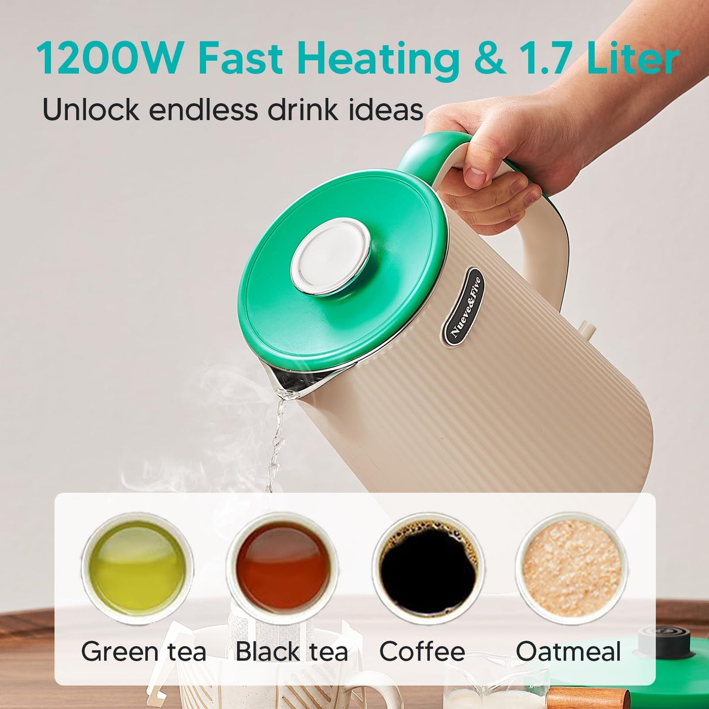1.7L Electric Kettle – Nueve\&Five