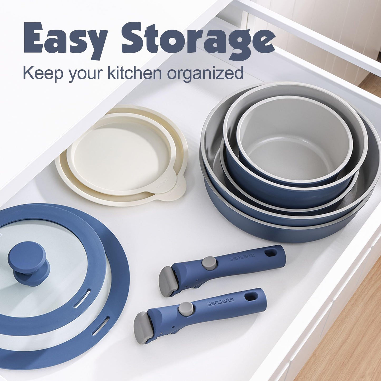 SENSARTE 17-Pc Cookware Set