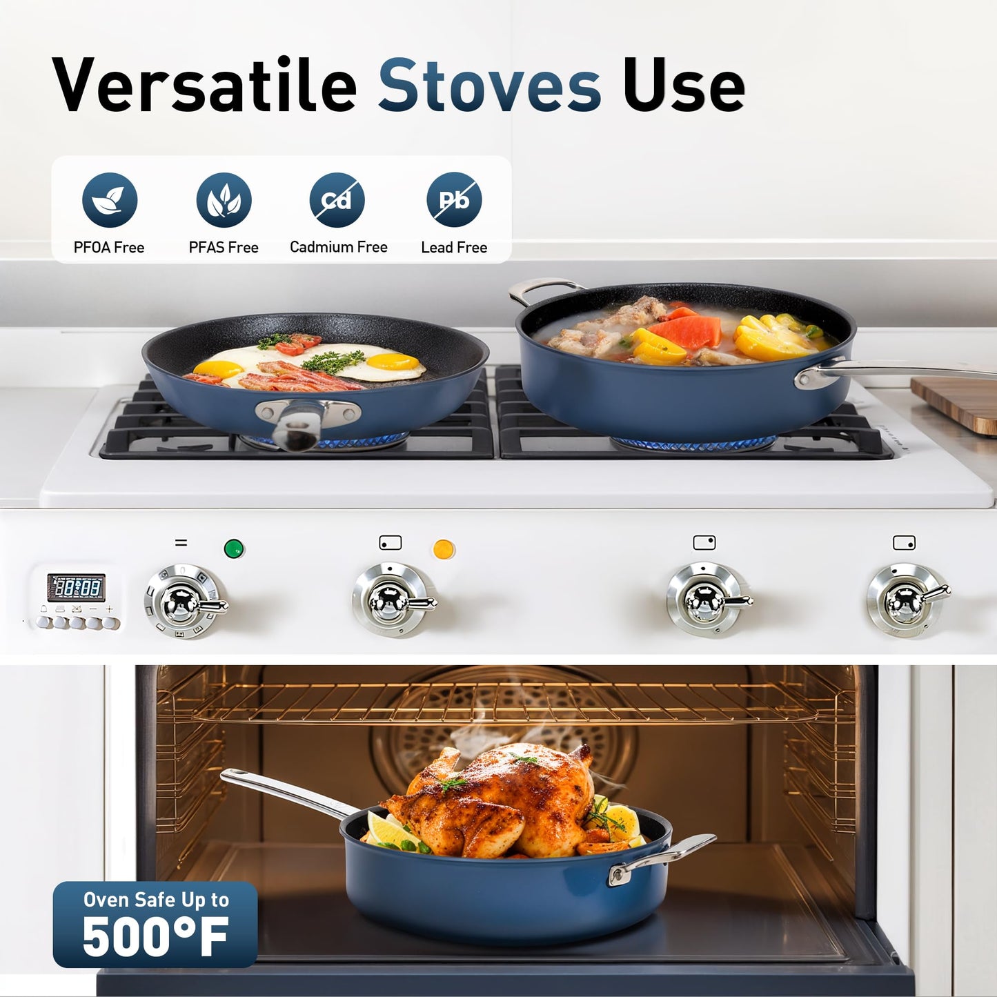 MAISON ARTS 2-Pc Fry Pan Set