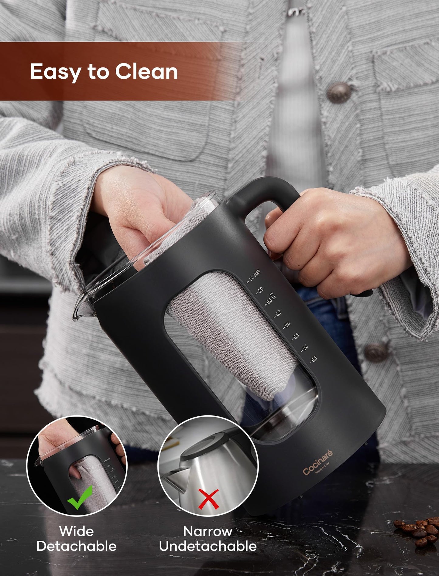 1L Tea Kettle – INTASTING