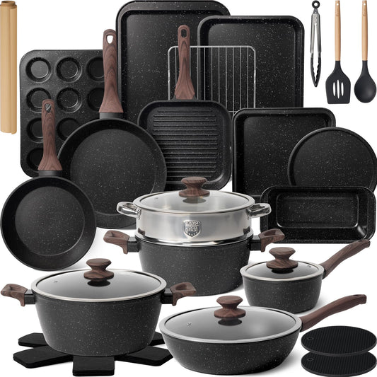 Kikcoin 31-Pc Cookware Set