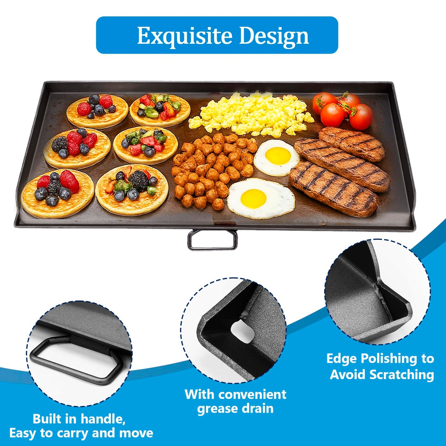 Cast Iron Nanoceramic Grill Griddle