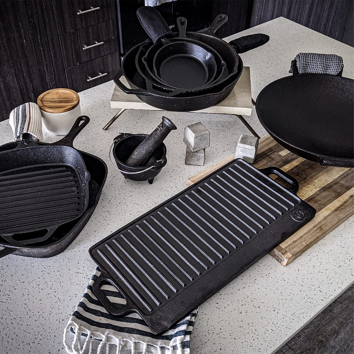 Backcountry 12" Cast Iron Grill Pan