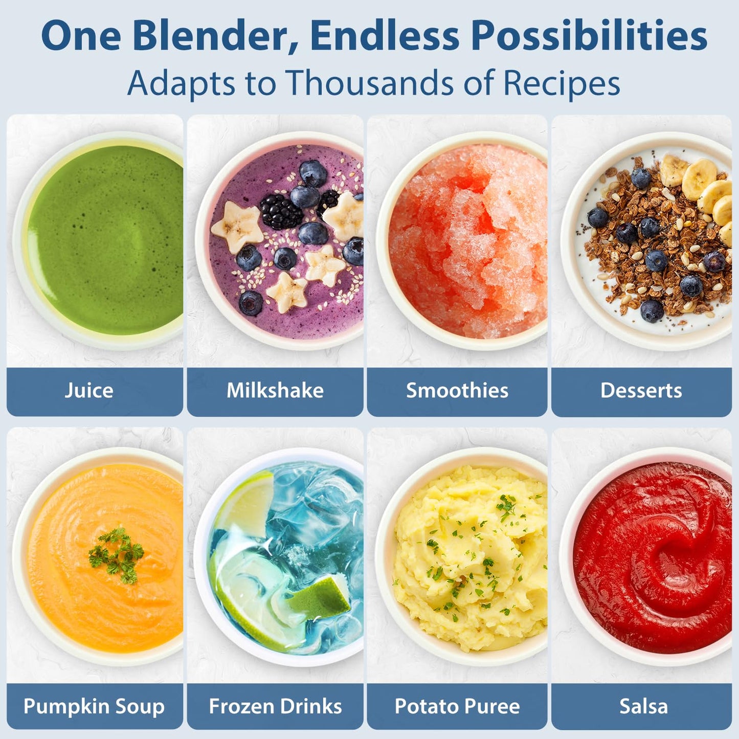 Aeitto 1500W Countertop Blender