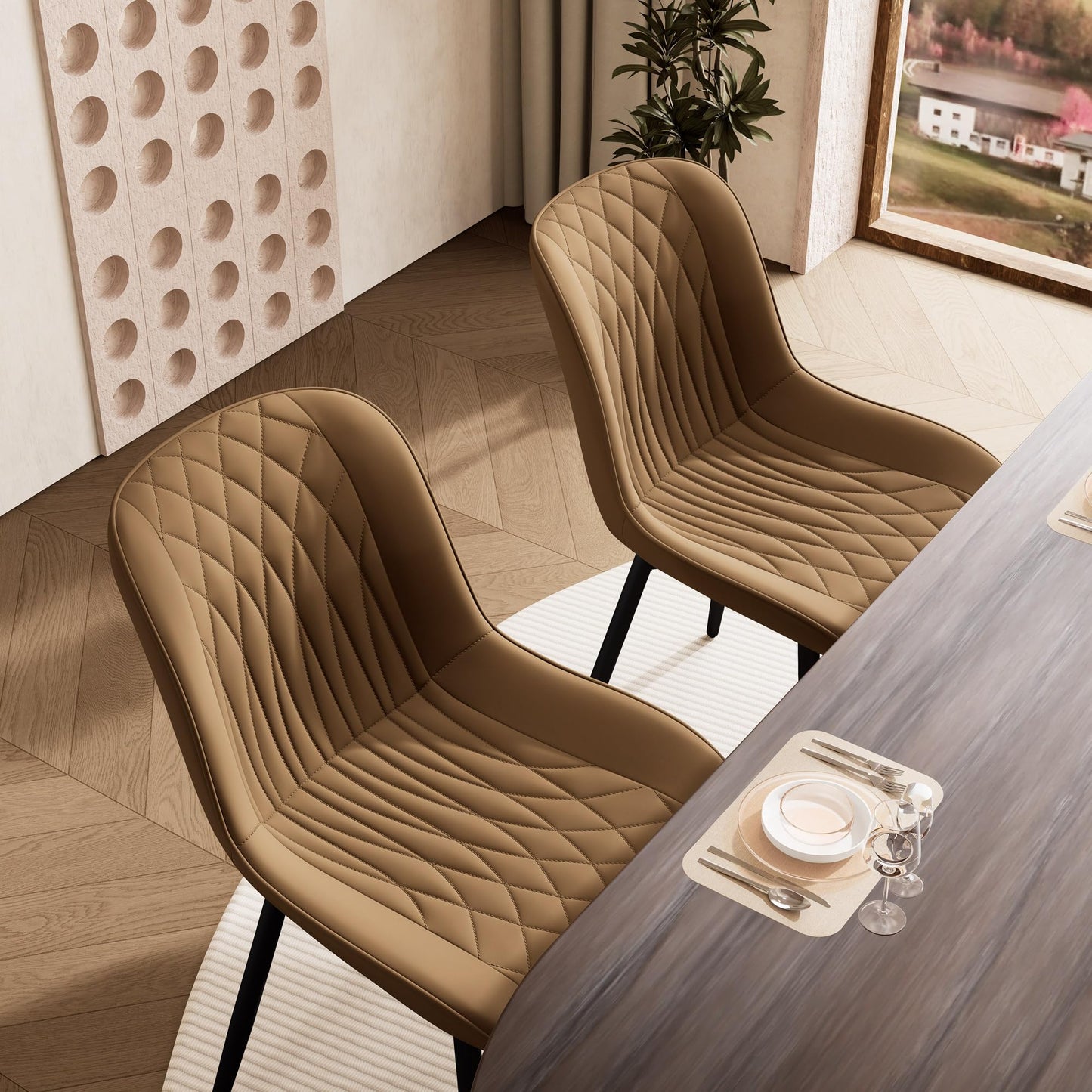 2 Mid-Century Dining Chairs