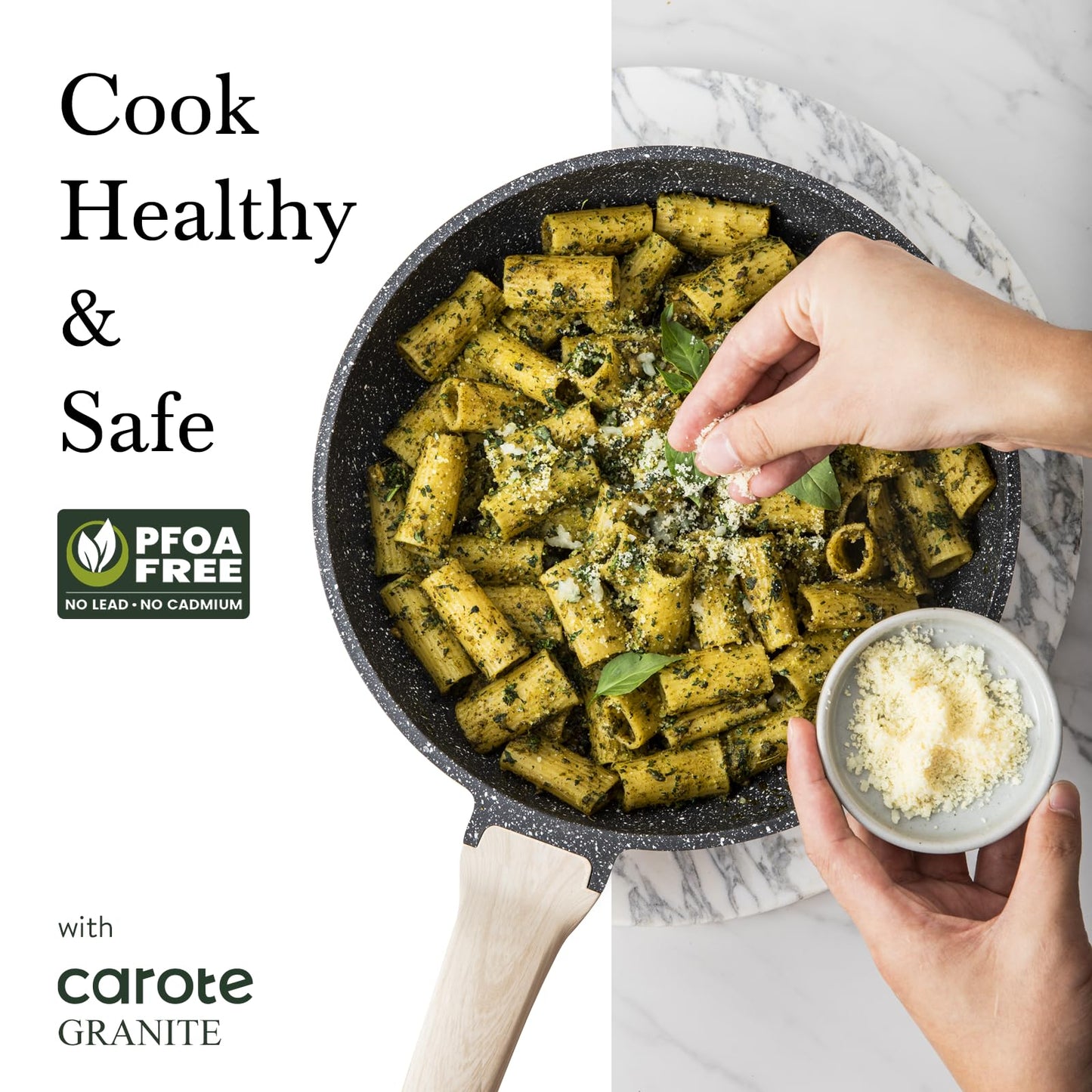 CAROTE 14-Pc Ceramic Cookware