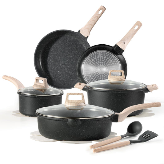 CAROTE 14-Pc Ceramic Cookware