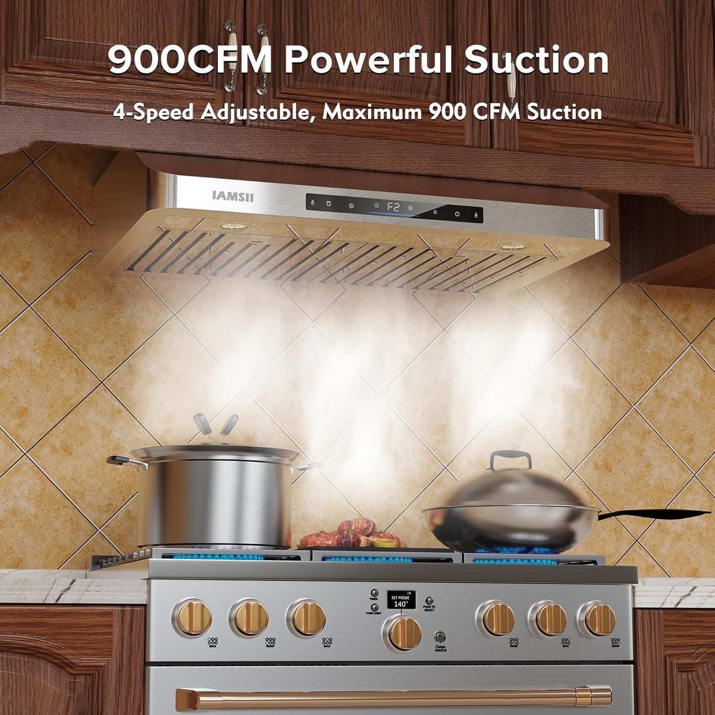 30" Kitchen Range Hood – Stainless Steel
