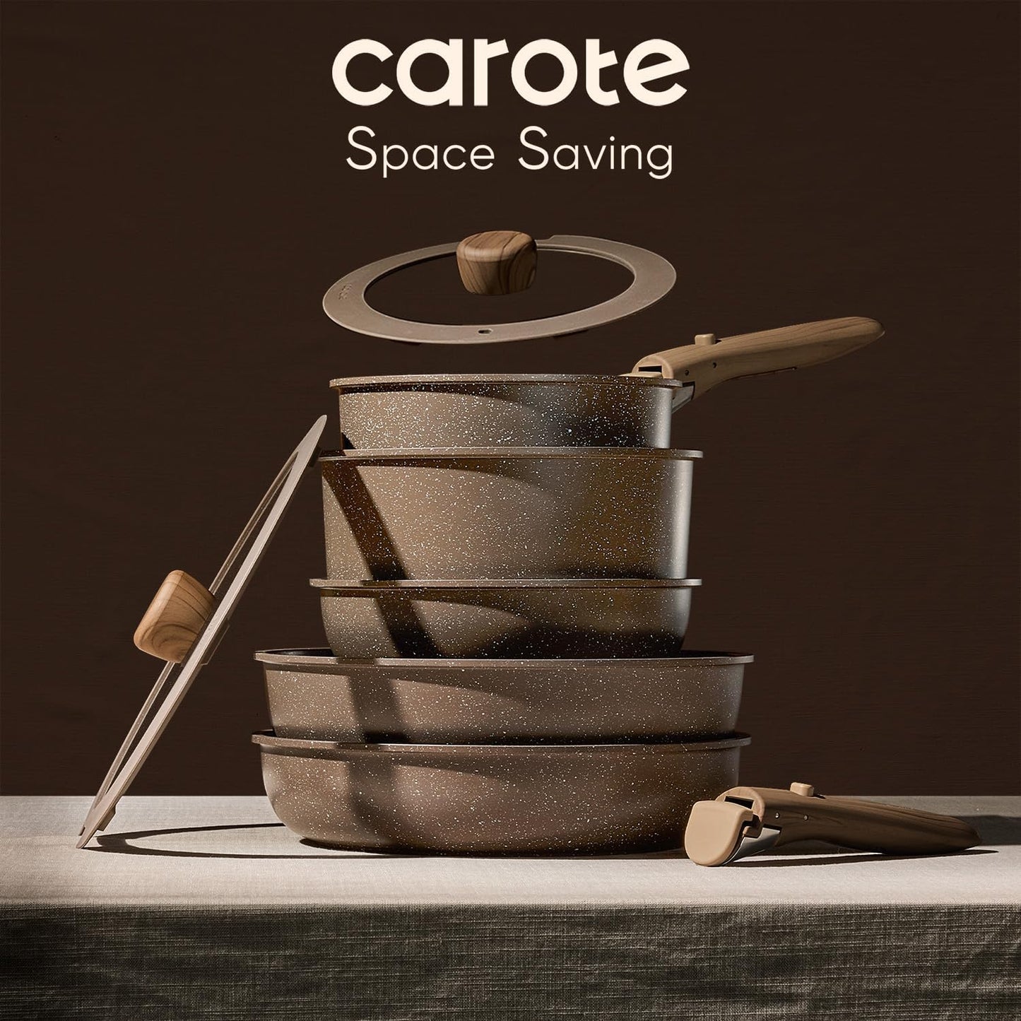 CAROTE 17-Pc Nonstick Cookware Set