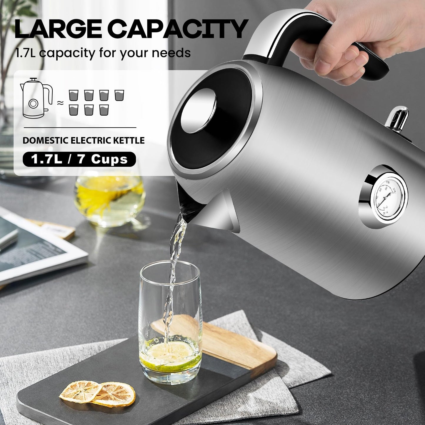 1.7L Electric Kettle – PUKOMC