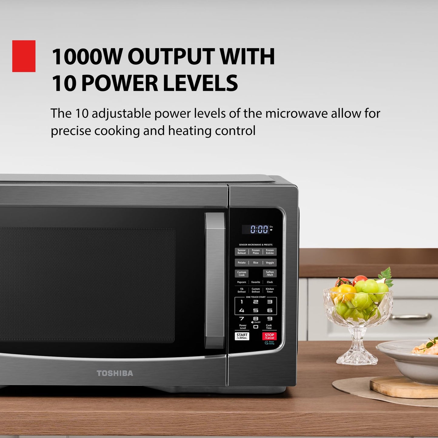 Toshiba 1.6 Cu.ft Microwave Oven