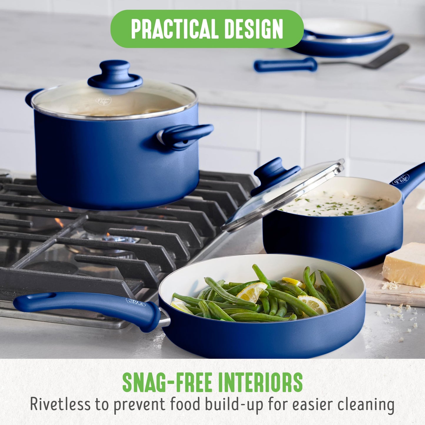 GreenLife 16-Pc Nonstick Cookware Set