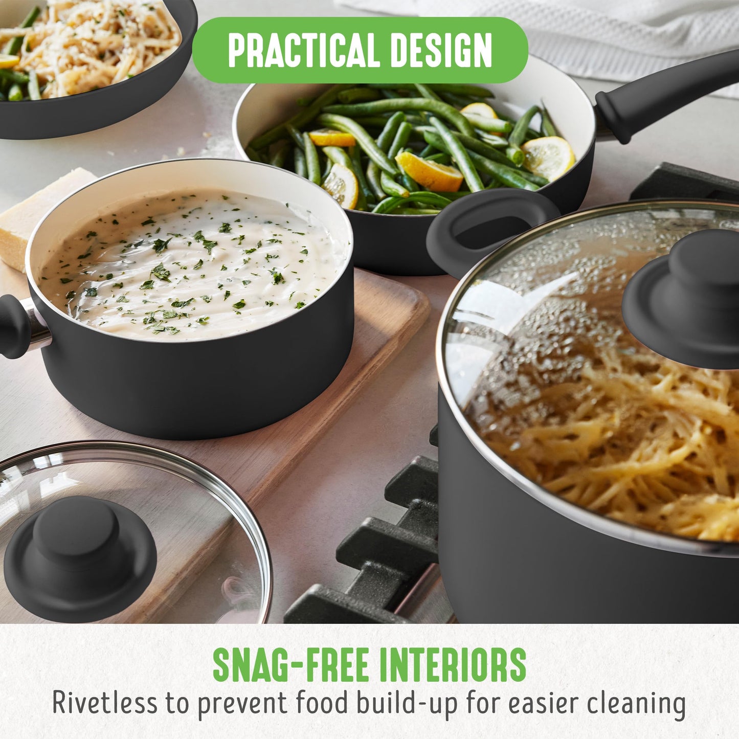 GreenLife 16-Pc Nonstick Cookware Set