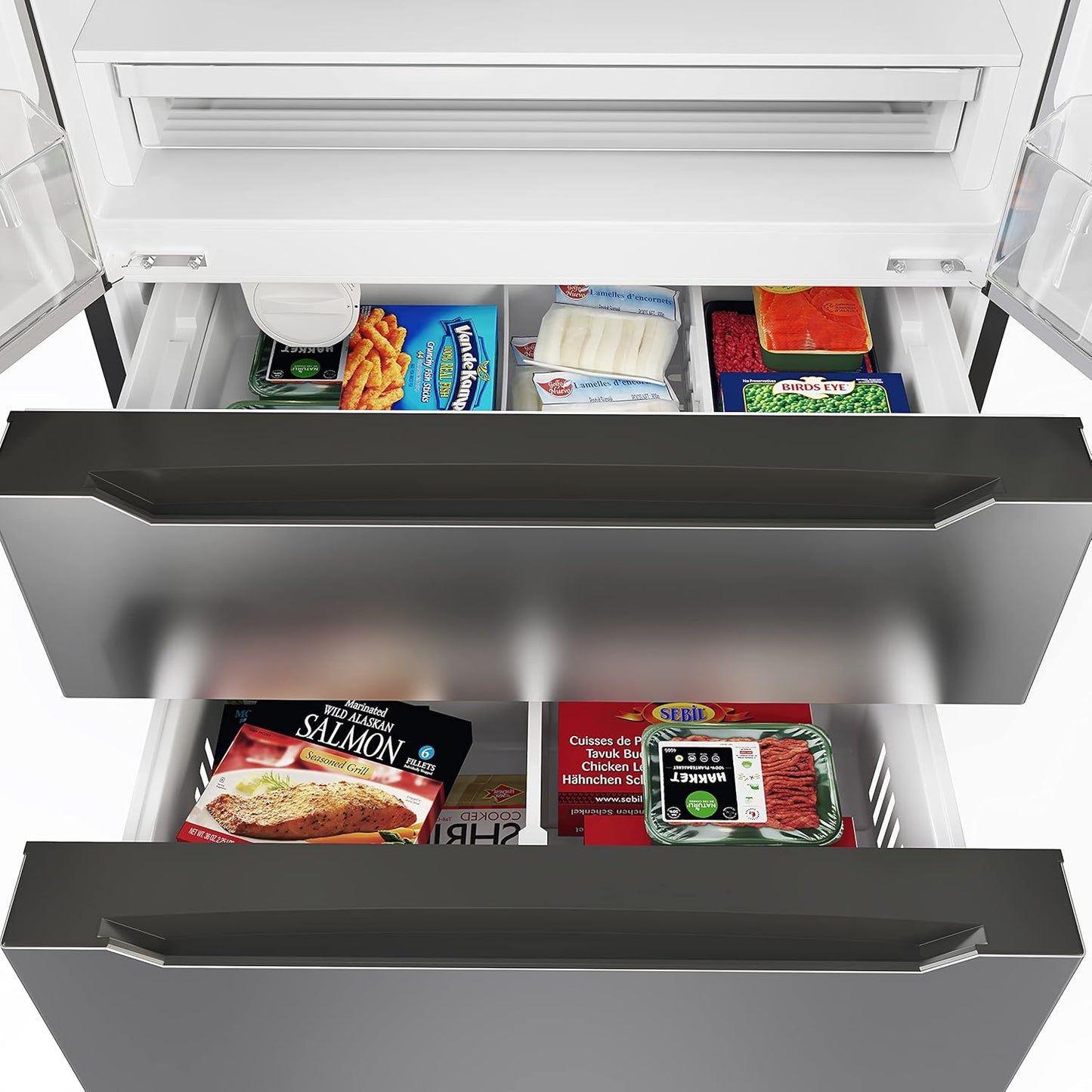 KoolMore 22.5 cu.ft Silver Fridge