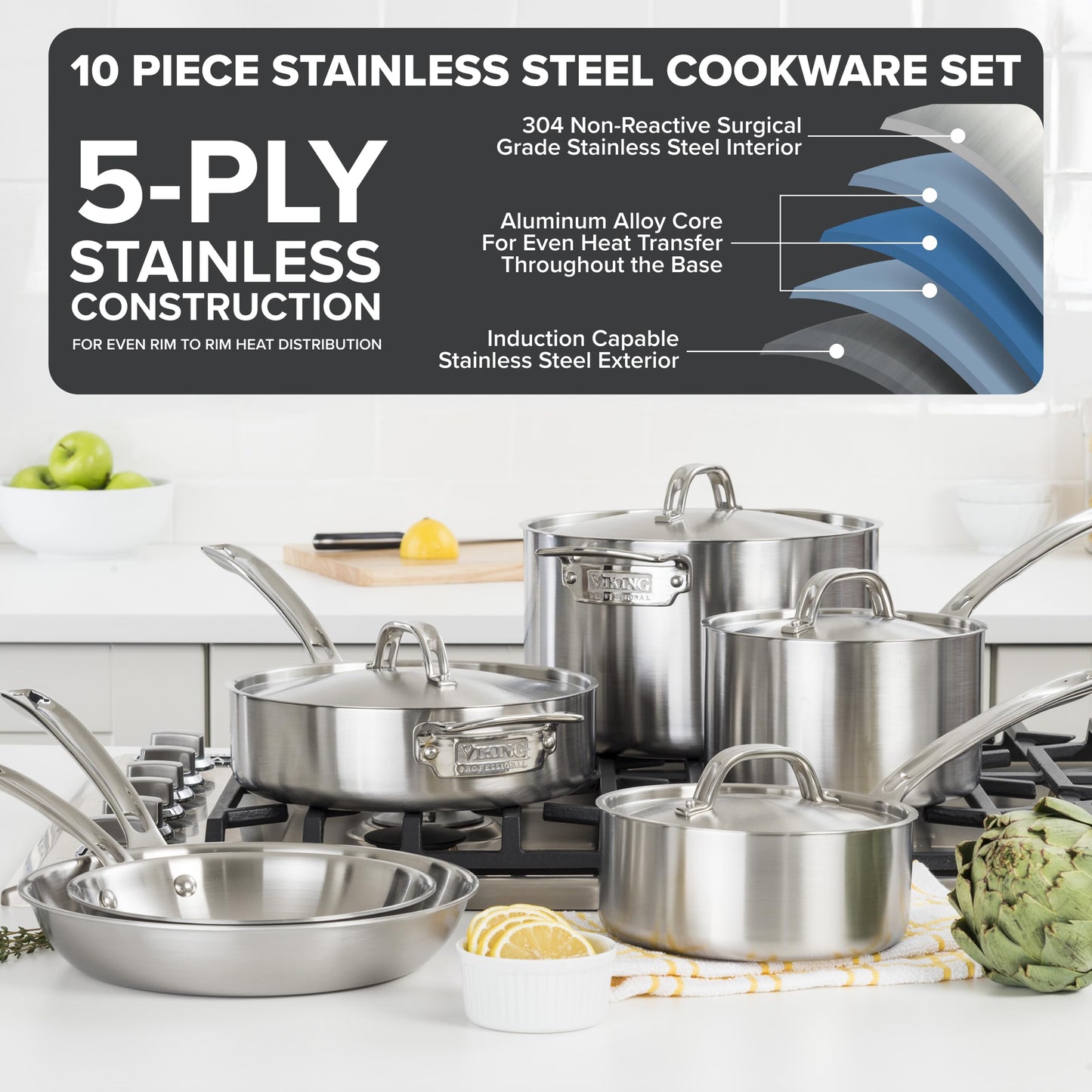 Viking 10-Pc Cookware Set