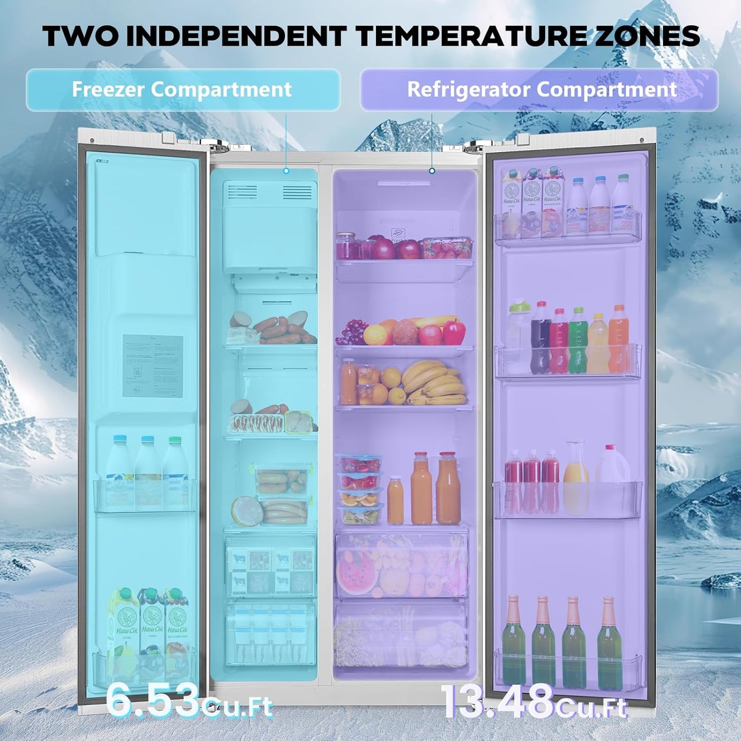 20 Cu.Ft. French Door Fridge