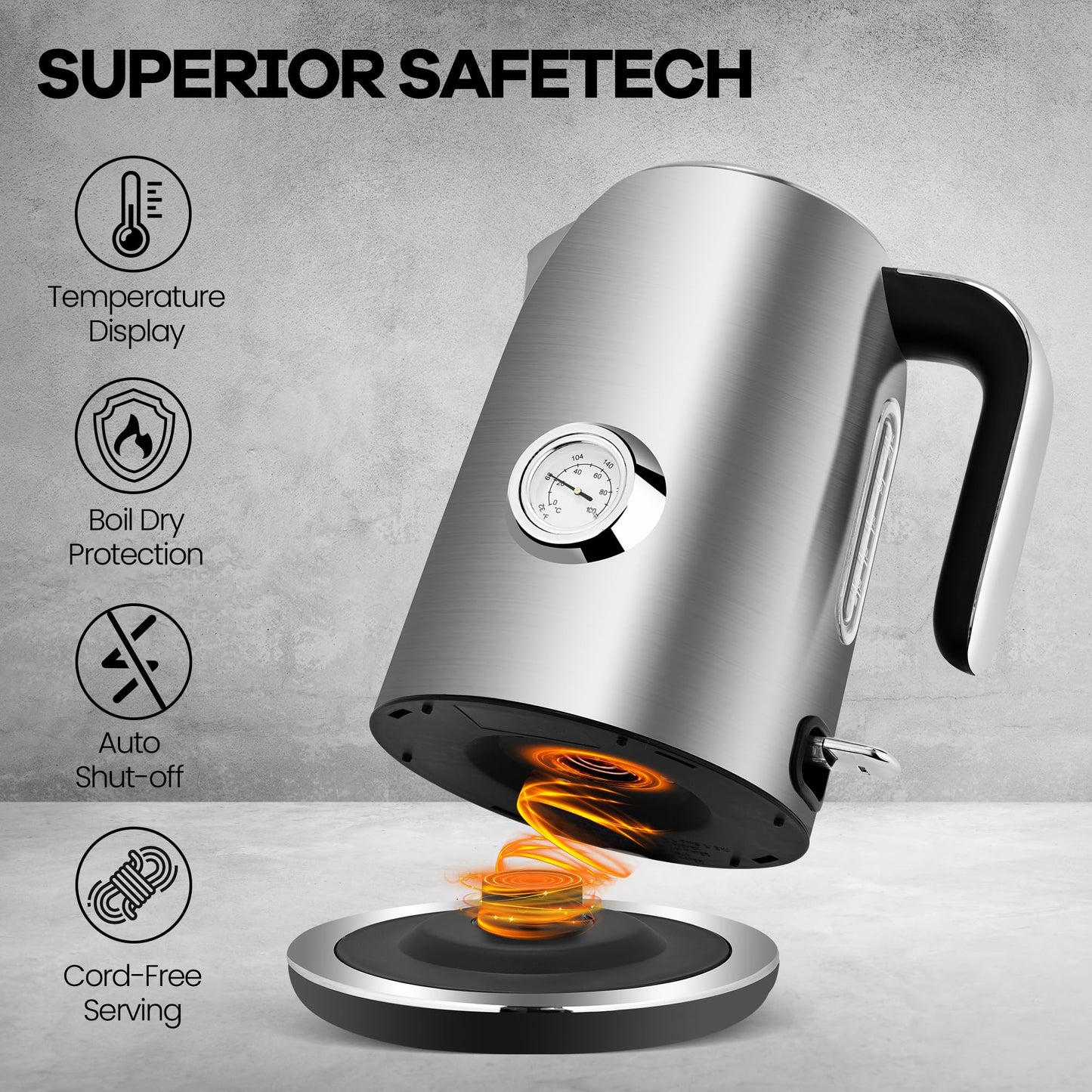 1.7L Electric Kettle – PUKOMC