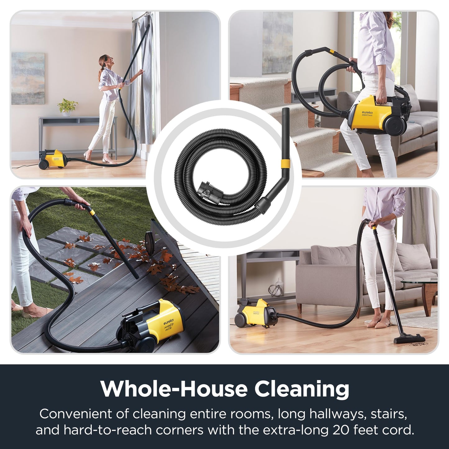 Eureka 3670M Canister Vacuum – Yellow