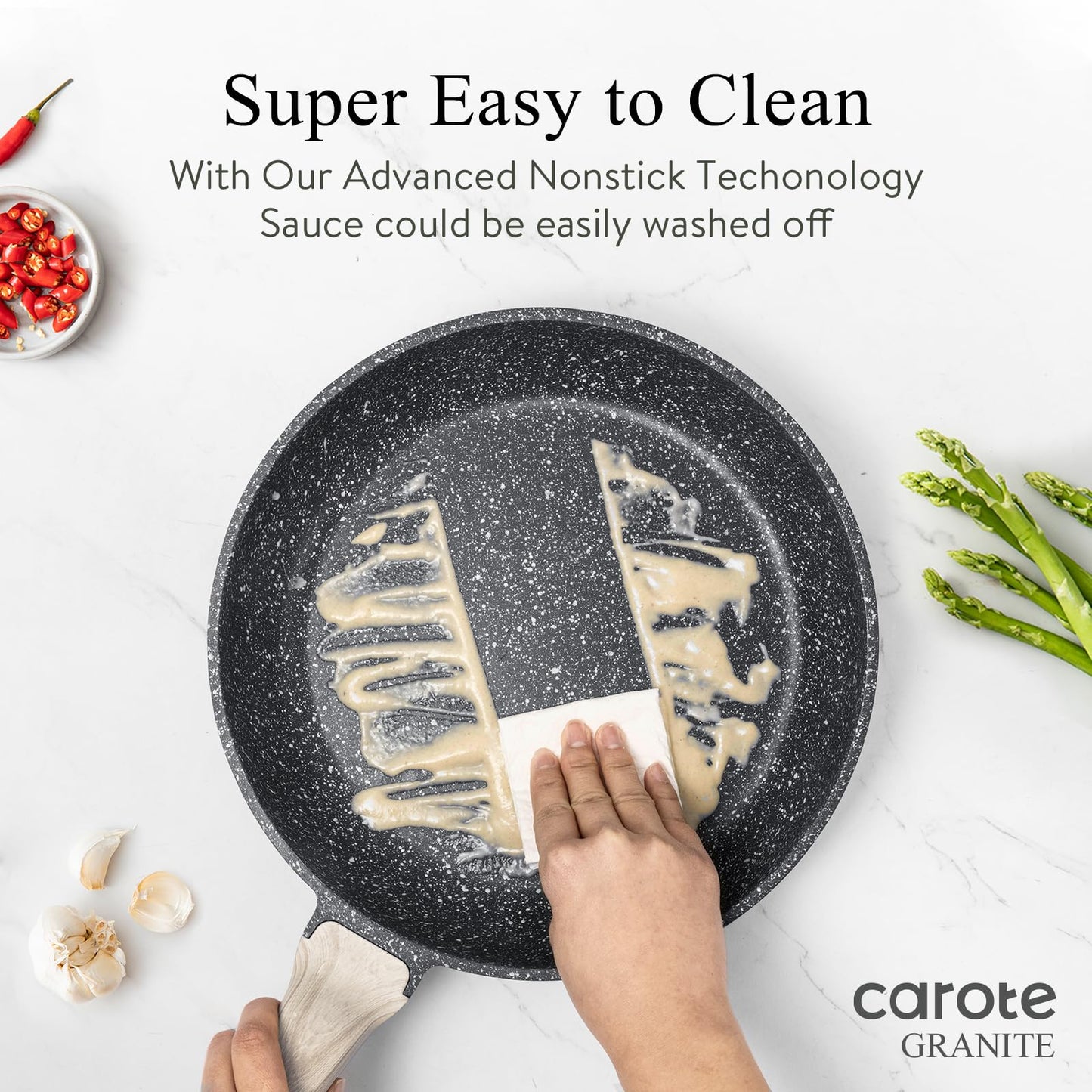 CAROTE 14-Pc Ceramic Cookware