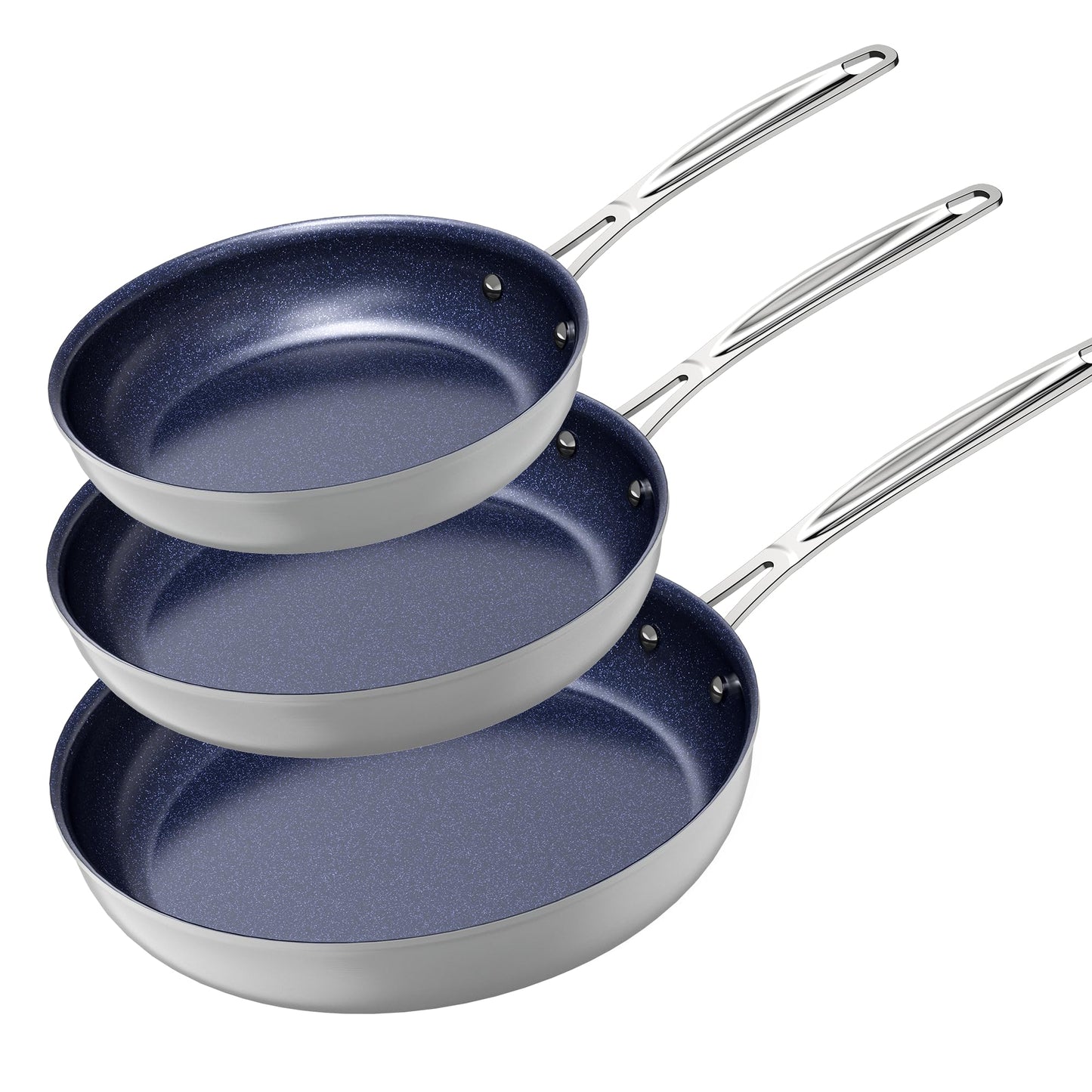 Nuwave 3-Pc Ceramic Fry Pan Set