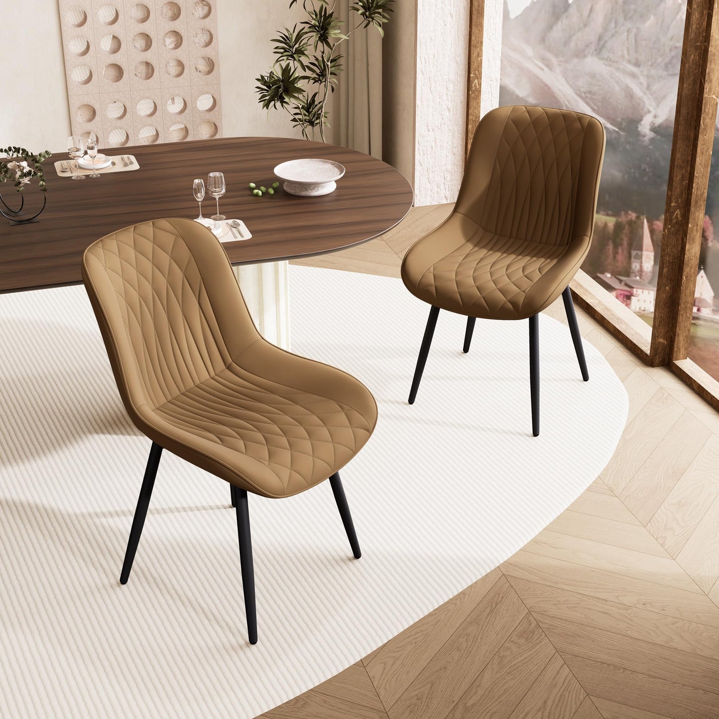 2 Mid-Century Dining Chairs