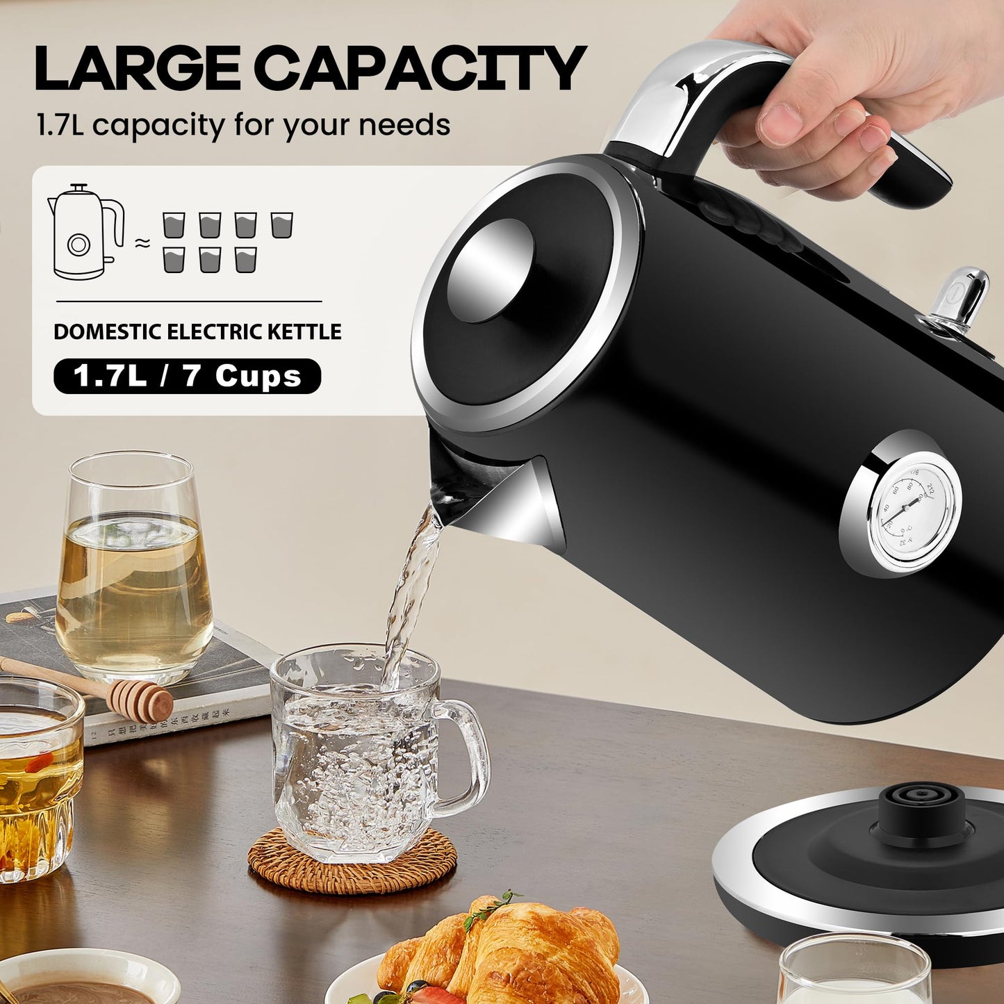 1.7L Electric Kettle – PUKOMC