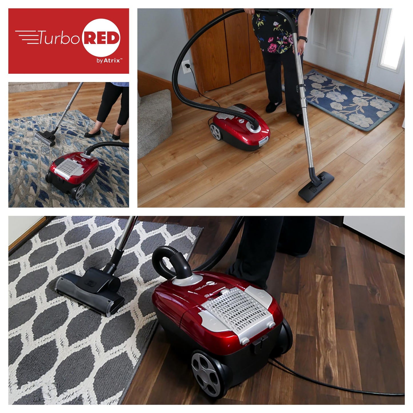 Atrix 6-Quart Canister Vacuum – Red